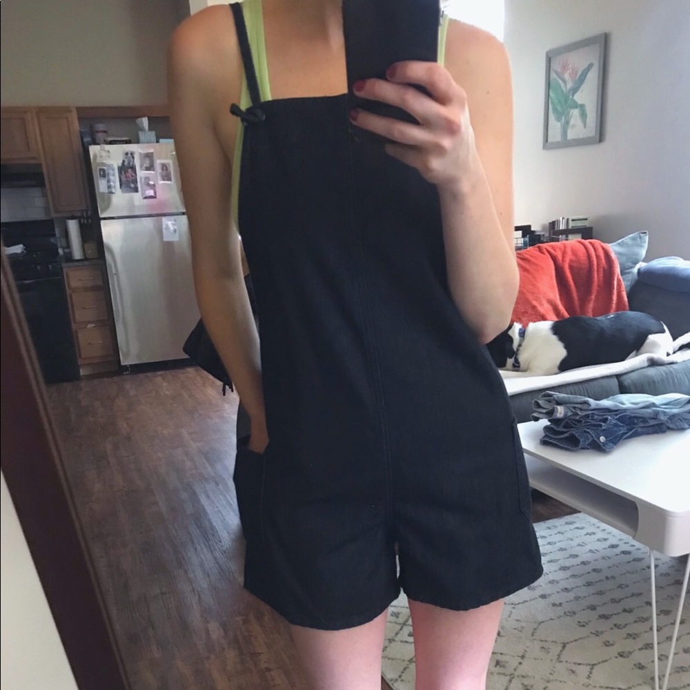 Denim romper